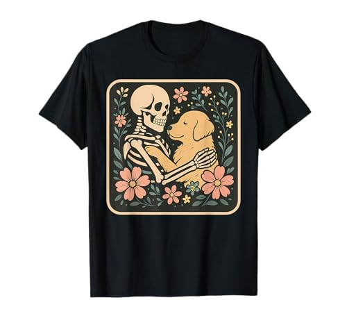 Skelett Umarmender Hund Halloween Hundeliebhaber Hund Mama Papa T-Shirt Skelett Umarmender Hund Halloween Hundeliebhaber Hund Mama Papa T-Shirt von Skeleton Hugging Dog Funny Men Women