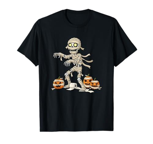 Lustiges Skelett Mama Kürbis Halloween Kinder Herren Damen T-Shirt von Skeleton Lovers Cute Halloween Outfits Boy Girl