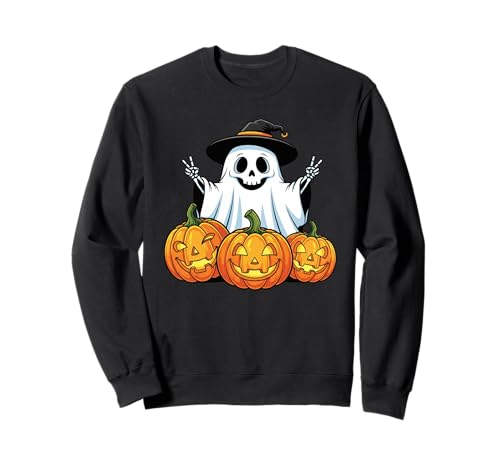 Lustiges Skelett Geist Kürbis Boo Halloween Kinder Herren Damen Sweatshirt Lustiges Skelett Geist Kürbis Boo Halloween Kinder Herren Damen Sweatshirt von Skeleton Lovers Halloween Ghost Pumpkin Outfits