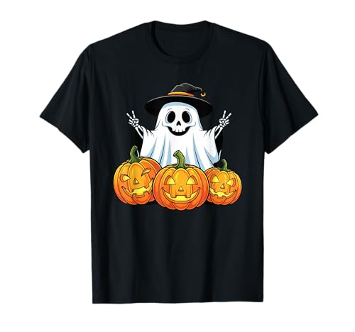 Lustiges Skelett Geist Kürbis Boo Halloween Kinder Herren Damen T-Shirt Lustiges Skelett Geist Kürbis Boo Halloween Kinder Herren Damen T-Shirt von Skeleton Lovers Halloween Ghost Pumpkin Outfits