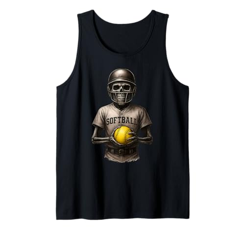 Gruseliges Skelett Softball Skelette Spieler Halloween Frauen Tank Top Gruseliges Skelett Softball Skelette Spieler Halloween Frauen Tank Top von Skeleton Softball Halloween Scary Sports
