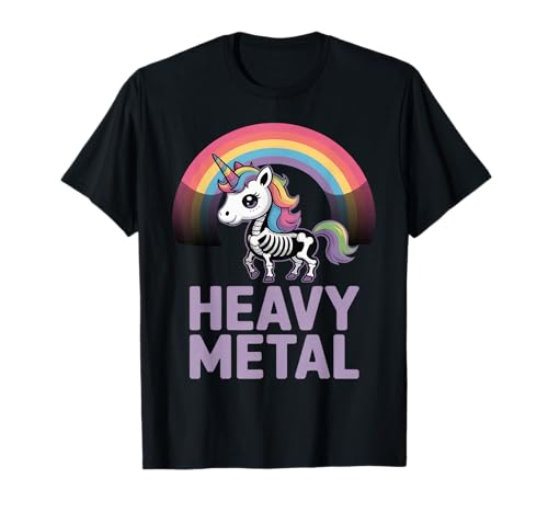 Heavy Metal Cute Unicorn Skelett Halloween Girl Boy Women T-Shirt Heavy Metal Cute Unicorn Skelett Halloween Girl Boy Women T-Shirt von Skeleton Unicorn Halloween Co.