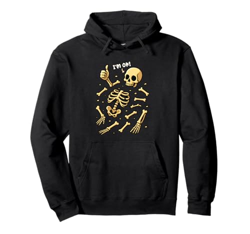 Lustiges Skelett I'm Ok Meme Humor Halloween Männer Frauen Pullover Hoodie Lustiges Skelett I'm Ok Meme Humor Halloween Männer Frauen Pullover Hoodie von SkeletonAxis1
