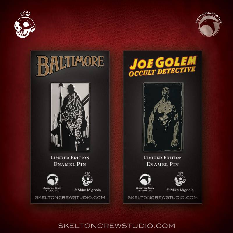 Limited Edition Lord Baltimore & Joe Golem Emaille Pin Set Limited Edition Lord Baltimore & Joe Golem Emaille Pin Set von SkeltonCrewStudioLLC