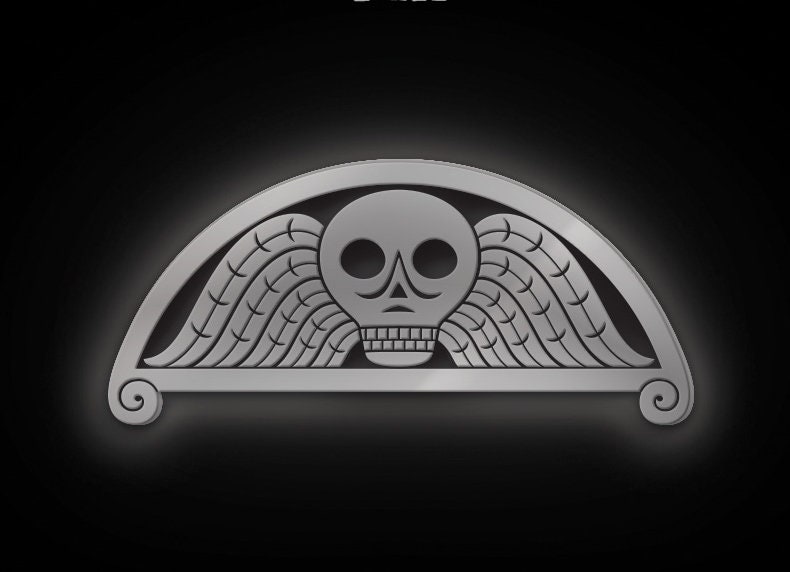 Limitierte Auflage Epitaph Emaille Pin von SkeltonCrewStudioLLC