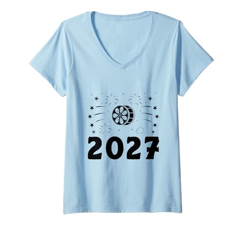 Damen Neujahr Animation Zeichnen Skizze Animieren Geschichtenerzählen T-Shirt mit V-Ausschnitt Damen Neujahr Animation Zeichnen Skizze Animieren Geschichtenerzählen T-Shirt mit V-Ausschnitt von Sketching Animation Gifts For Drawing Animators