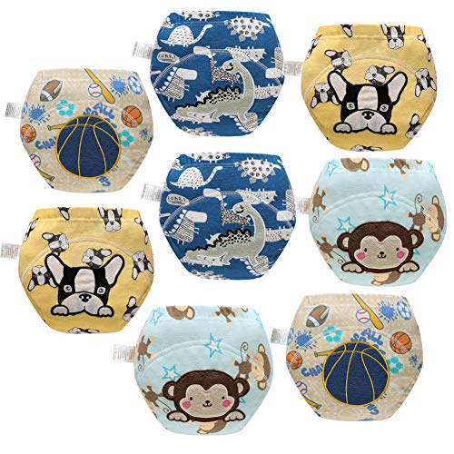 Skhls Töpfchen Trainingshose Trainerhosen Töpfchentraining Trainingshose Trainingsunterhosen für Baby Jungen 8 Stück, 3 Jahre von Skhls