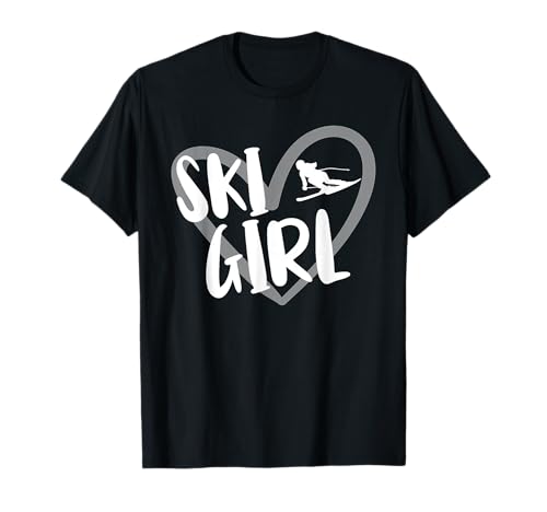 Ski Girl Herz Lustiges Skifahren für Skifahrer T-Shirt Ski Girl Herz Lustiges Skifahren für Skifahrer T-Shirt von Ski Funny Skiing Apparel