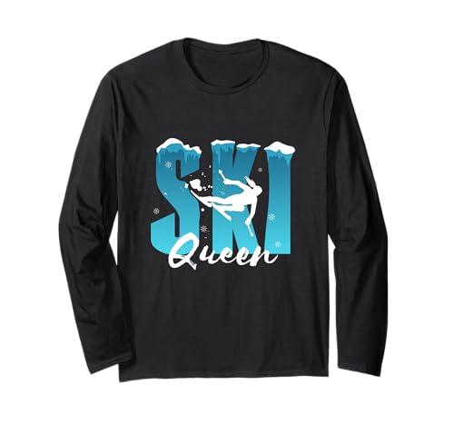 Ski Queen Skifahren Mädchen Langarmshirt von Ski Queen Art Ideas
