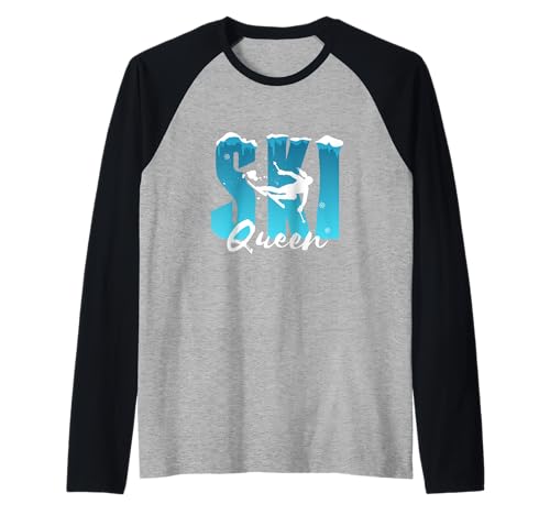 Ski Queen Skifahren Mädchen Raglan von Ski Queen Art Ideas