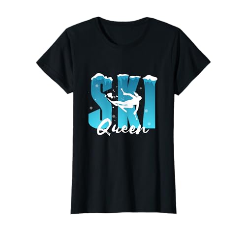 Ski Queen Skifahren Mädchen T-Shirt von Ski Queen Art Ideas