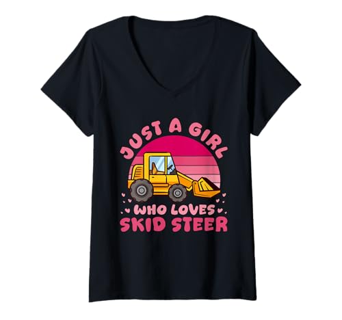Damen Nur EIN Mädchen, das Skid SmoTiver-Design liebt T-Shirt mit V-Ausschnitt Damen Nur EIN Mädchen, das Skid SmoTiver-Design liebt T-Shirt mit V-Ausschnitt von Skid SMotiver Enthusiast