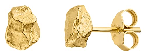 Silber Ohrstecker Nugget Goldschmiedearbeit aus Deutschland (Sterling Silber 925) Damen Herren von Skielka Designschmuck