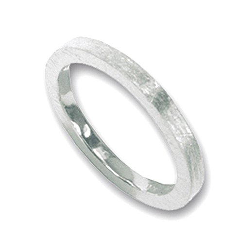 Silberring Goldschmiedearbeit aus Deutschland (Sterling Silber 925) Vorsteckring - Damenring - Herrenring - Partnerring - Bandring - Beisteckring von Skielka Designschmuck