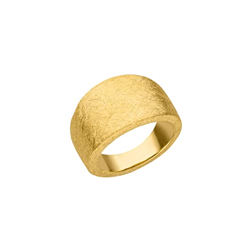 Silber Ring Goldschmiedearbeit aus Deutschland (Sterling Silber 925 vergoldet) Damenring Damen-Ring massiv schwer schlicht von Skielka Designschmuck