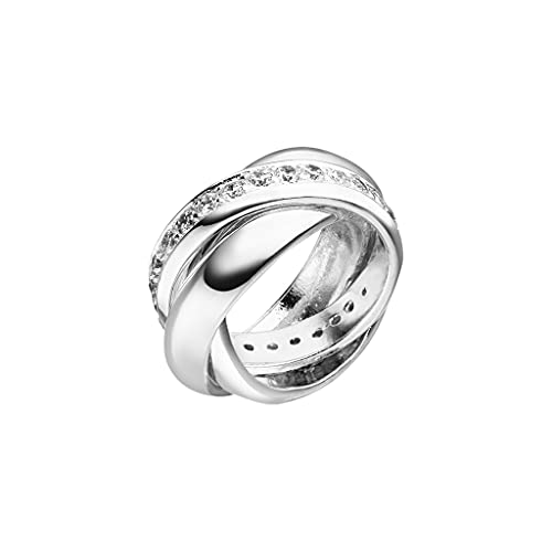 Silber Ring "Kleiner Dreier" Zirkonia (Sterlingsilber 925) RingSize 58 (18.5) von Skielka Designschmuck