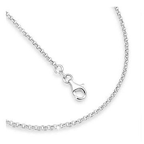 Skielka Designschmuck Erbs Collier 3,8 mm hochwertige Goldschmiede Qualität aus Deutschland (Sterling Silber 925) massive Erbskette, Silber Collier, Damen Herren Kette von Skielka Designschmuck