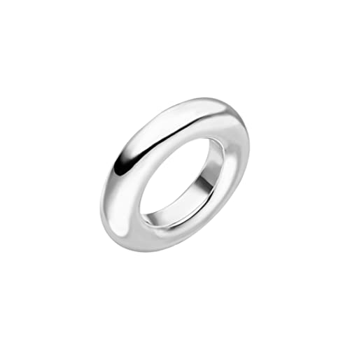 Skielka Designschmuck massiver Silber Ring Goldschmiedearbeit aus Deutschland - 7 mm Breite (Sterling Silber 925) von Skielka Designschmuck