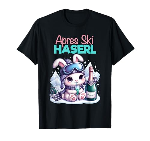 Skihaserl Mädchen Skifahren Frauen Apres Ski Hase T-Shirt von Skihase Mädchen & Frauen Kaninchen Geschenk