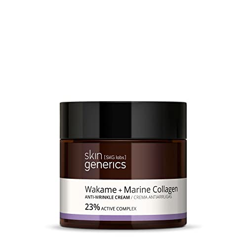 Skin Generics - Anti-Falten-Gesichtscreme 50 ml - 23% Wakame-Extrakt - Gesichtscreme für Frauen mit Hyaluronsäure und Vitamin E - reduziert Falten und Mimikfältchen von SKIN GENERICS SKG LABS