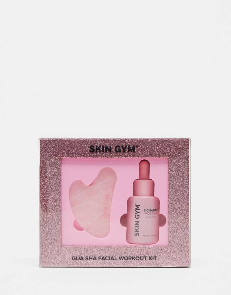 Skin Gym - Facial Workout Kit - Hautpflege-Set mit Rosenquartz-Gua-Sha und „Signature"-Gesichtsöl-Keine Farbe von Skin Gym