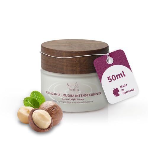 Pinsky & Sons – Gesichtscreme Macadamia-Jojoba Complex – Parfümfreie Clean Beauty Kosmetik 50ml Tages- & Nachtcreme für Damen & Herren – Pflege für trockene Haut – Mit pflanzlichen Lipiden, nährend Pinsky & Sons – Gesichtscreme Macadamia-Jojoba Complex – Parfümfreie Clean Beauty Kosmetik 50ml Tages- & Nachtcreme für Damen & Herren – Pflege für trockene Haut – Mit pflanzlichen Lipiden, nährend von Skin Healing