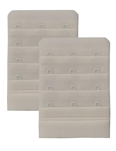Skin Wrap Accessories BH Verlängerung 2er-Set BH Verschluss Erweiterung Bra Extender BH Verschluss Verlängerung 1er, 2er oder 3er Haken in Schwarz Weiß Haut von Skin Wrap