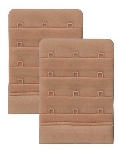 Skin Wrap Accessories BH Verlängerung 2er-Set BH Verschluss Erweiterung Bra Extender BH Verschluss Verlängerung 1er, 2er oder 3er Haken in Schwarz Weiß Haut von Skin Wrap