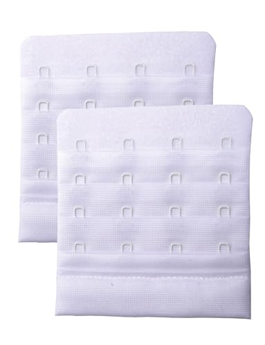 Skin Wrap Accessories BH Verlängerung 2er-Set BH Verschluss Erweiterung Bra Extender BH Verschluss Verlängerung 1er, 2er oder 3er Haken in Schwarz Weiß Haut von Skin Wrap