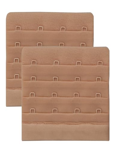 Skin Wrap Accessories BH Verlängerung 2er-Set BH Verschluss Erweiterung Bra Extender BH Verschluss Verlängerung 1er, 2er oder 3er Haken in Schwarz Weiß Haut von Skin Wrap