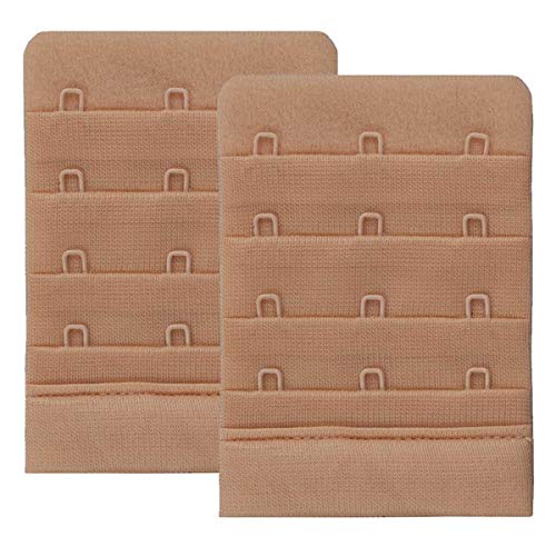 Skin Wrap Accessories BH Verlängerung 2er-Set BH Verschluss Erweiterung Bra Extender BH Verschluss Verlängerung 1er, 2er oder 3er Haken in Schwarz Weiß Haut von Skin Wrap