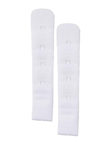 Skin Wrap Accessories BH Verlängerung 2er-Set BH Verschluss Erweiterung Bra Extender BH Verschluss Verlängerung 1er, 2er oder 3er Haken in Schwarz Weiß Haut von Skin Wrap