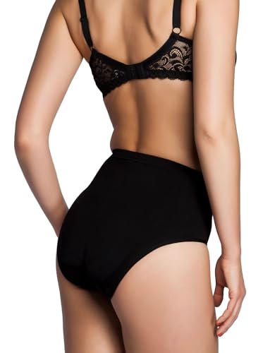 Skin Wrap Shapewear Damen - Bauchweg Unterhose Damen Figurformende Unterwäsche - Seamless Miederhose Bauch Weg - leicht & formend in Schwarz Größe L von Skin Wrap