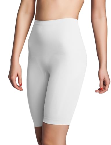 Skin Wrap Shapewear Damen - Miederhose Bauchweg Unterhose Body Shaper Damen Seamless Miederhose Bauch Weg - leicht & formend in Weiß Größe S von Skin Wrap