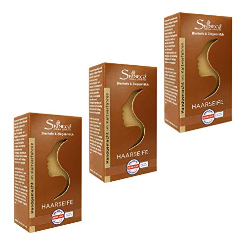 Skineco Männer-Haarseife – 3 x festes Shampoo mit Bierhefe, handgemacht & silikonfrei – Sanfte Reinigung bei empfindlicher Kopfhaut Skineco Männer-Haarseife – 3 x festes Shampoo mit Bierhefe, handgemacht & silikonfrei – Sanfte Reinigung bei empfindlicher Kopfhaut von Skineco