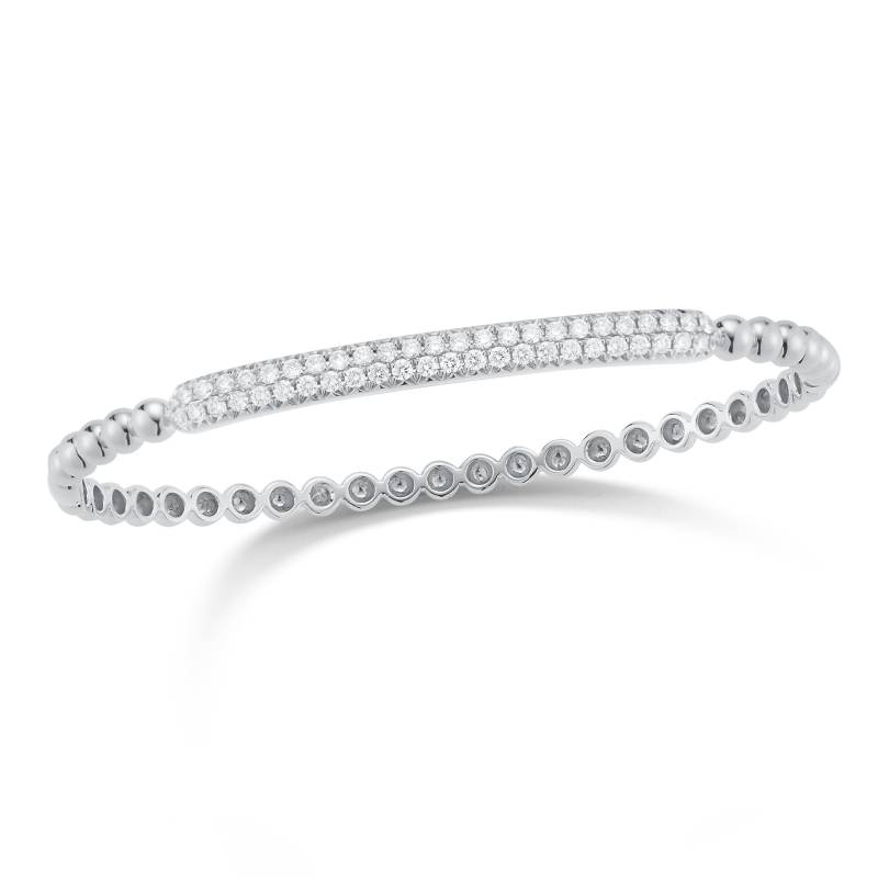 Diamant-Armreif-Perlenarmband Aus 750 Weiß-, Gelb - Oder Roségold Diamant-Armreif-Perlenarmband Aus 750 Weiß-, Gelb - Oder Roségold von SkinnyBling
