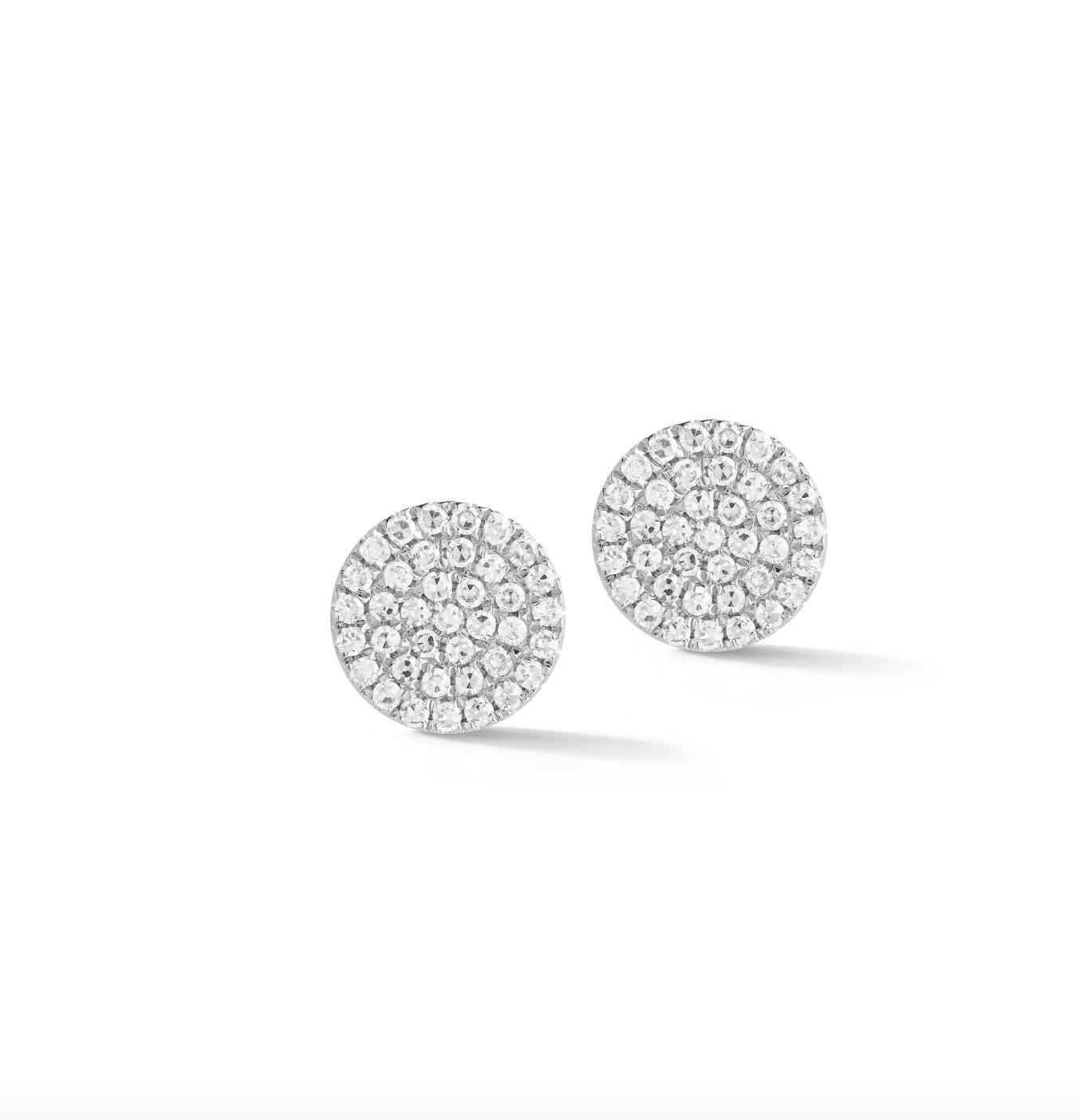 Diamant Pave Disc Ohrstecker Diamant Pave Disc Ohrstecker von SkinnyBling