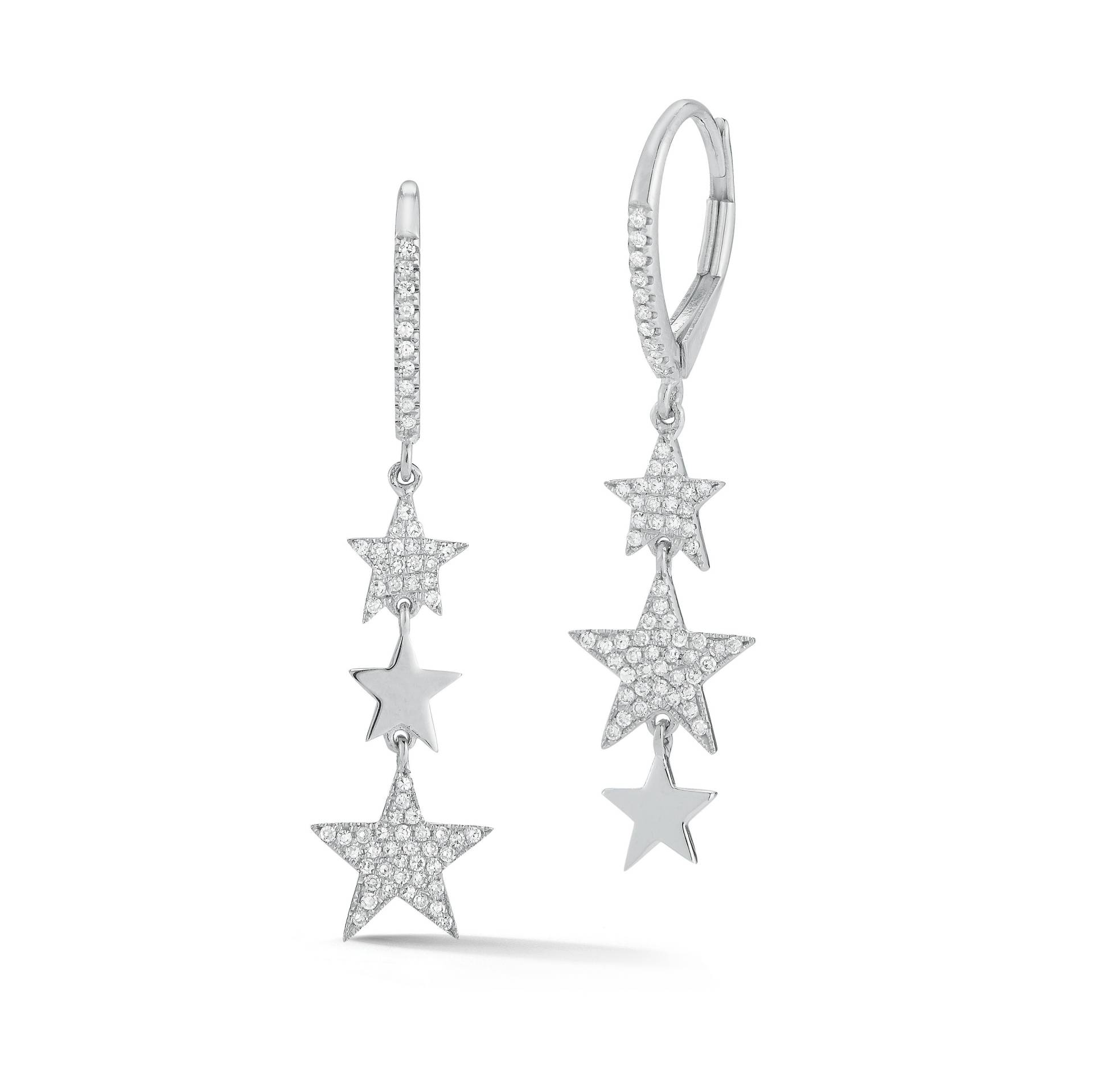 Diamant-stern-Ohrringe in 14K Weiß, Rosa Oder Gelb, Zierliche Ohrringe, Geschenkideen, Feiner Schmuck Von Skinnybling Diamant-stern-Ohrringe in 14K Weiß, Rosa Oder Gelb, Zierliche Ohrringe, Geschenkideen, Feiner Schmuck Von Skinnybling von SkinnyBling