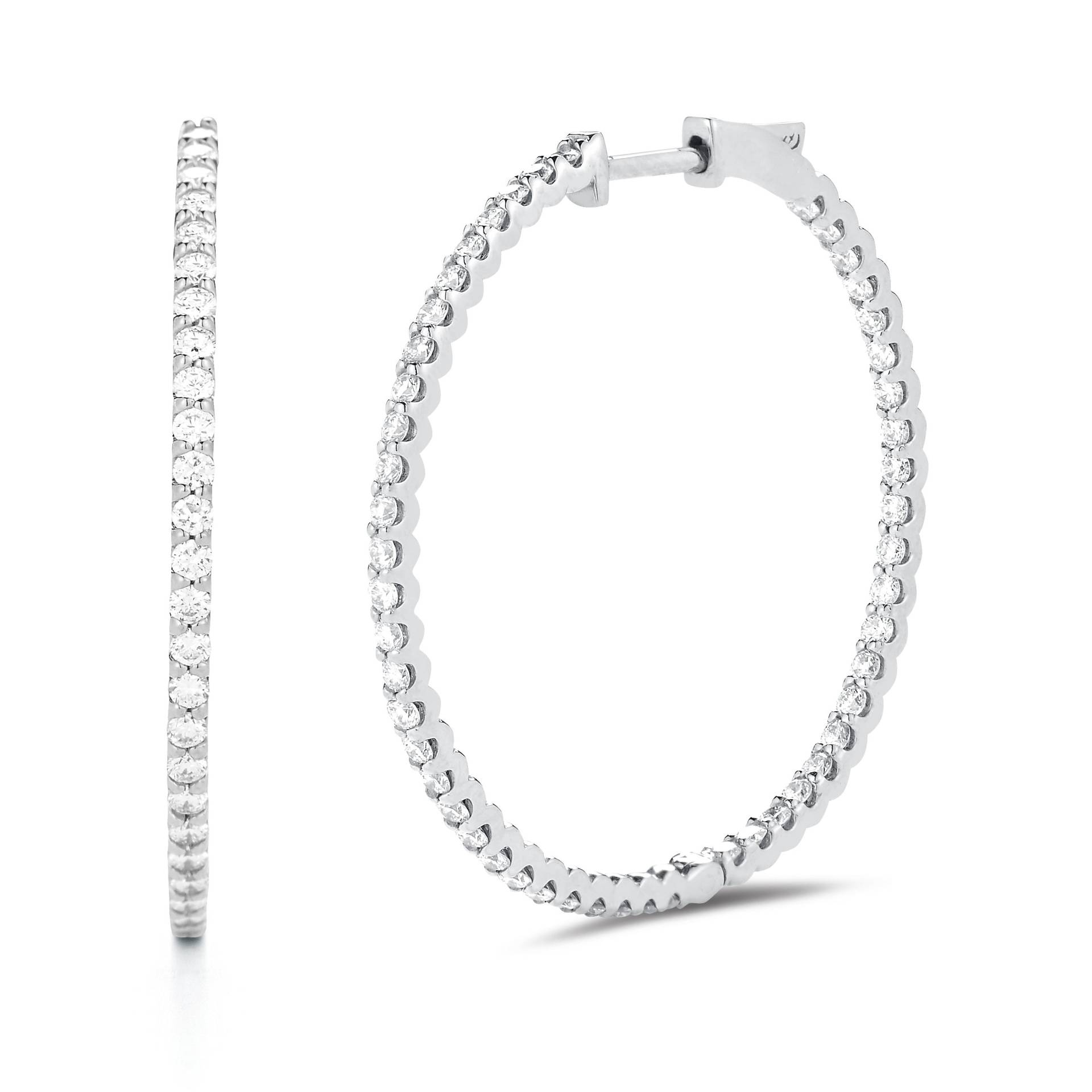 Große Innen & Außen Diamant Hoop Ohrringe, 1, 35 Zoll Creolen, Naturdiamanten, Valentinstag Geschenk, Feiner Schmuck Von Skinny Bling Große Innen & Außen Diamant Hoop Ohrringe, 1, 35 Zoll Creolen, Naturdiamanten, Valentinstag Geschenk, Feiner Schmuck Von Skinny Bling von SkinnyBling