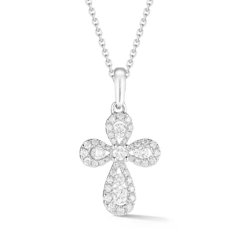 Mini Abgerundetes Diamantkreuz, 14Kt Gold, Natürliche Diamanten, Kommuniongeschenk, Konfirmationsgeschenk, Taufgeschenk, Feiner Schmuck Von Mini Abgerundetes Diamantkreuz, 14Kt Gold, Natürliche Diamanten, Kommuniongeschenk, Konfirmationsgeschenk, Taufgeschenk, Feiner Schmuck Von von SkinnyBling