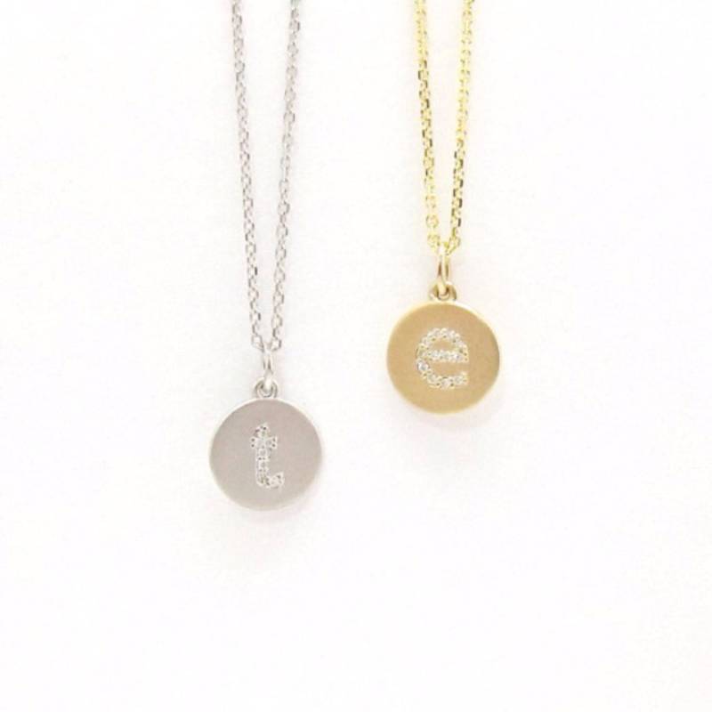 Schlichte Mini Diamant Initial Halskette | Kleinbuchstaben, 14Kt Gold, Natürliche Diamanten, Personalisiertes Geschenk, Feiner Schmuck Von Skinny Schlichte Mini Diamant Initial Halskette | Kleinbuchstaben, 14Kt Gold, Natürliche Diamanten, Personalisiertes Geschenk, Feiner Schmuck Von Skinny von SkinnyBling