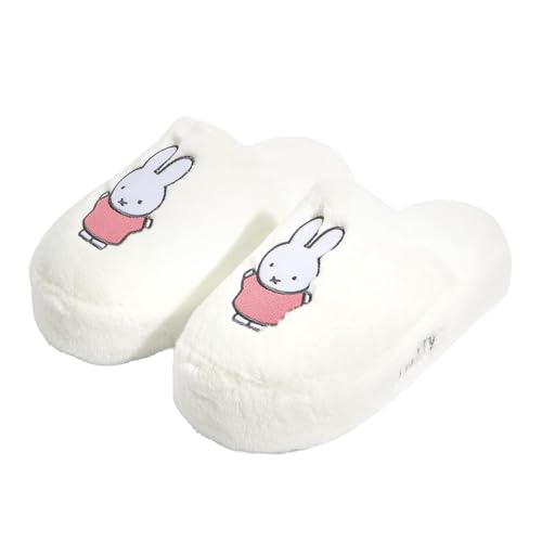 Skinnydip Miffy X Rosa Kleid Hausschuhe – Kunstpelz Hausschuhe Design, bequem, ultraweiches Innenfutter, mehrfarbig, Large von Skinnydip