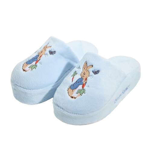 Skinnydip Peter Rabbit X Pantoffeln – Kunstfell-Hausschuhe, bequem, ultraweiches Innenfutter, mehrfarbig, Large von Skinnydip