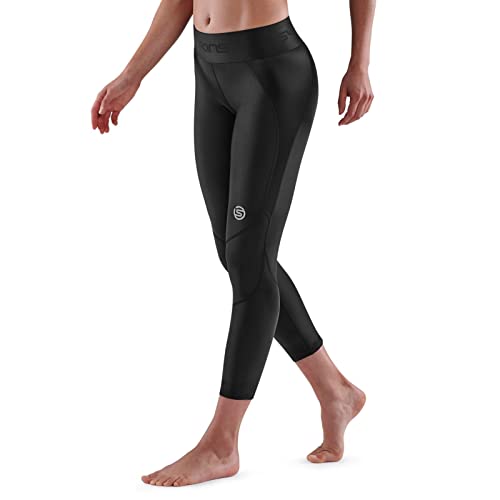 Skins Damen Serie-3 Performance Compression 7/8 Tights Kompressionshose, schwarz, X-Groß von Skins