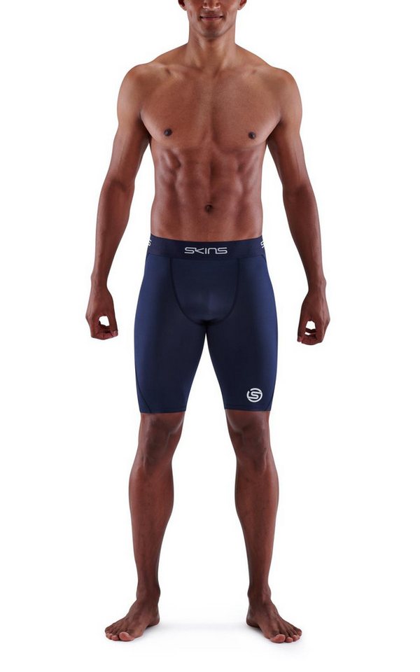 Skins Funktionshose 1-Series Half Tight Short (enganliegend) kurz navyblau Herren von Skins