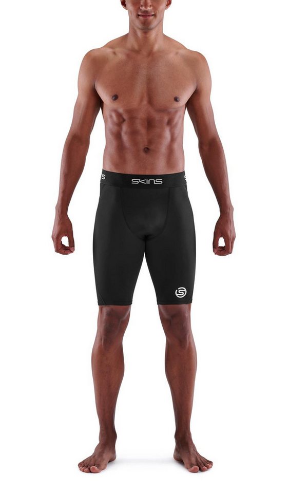Skins Funktionshose 1-Series Half Tight Short (enganliegend) kurz schwarz Herren von Skins