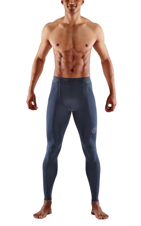 Skins Funktionshose 2-Series Tight Long (enganliegend, Kompression) navyblau Herren von Skins