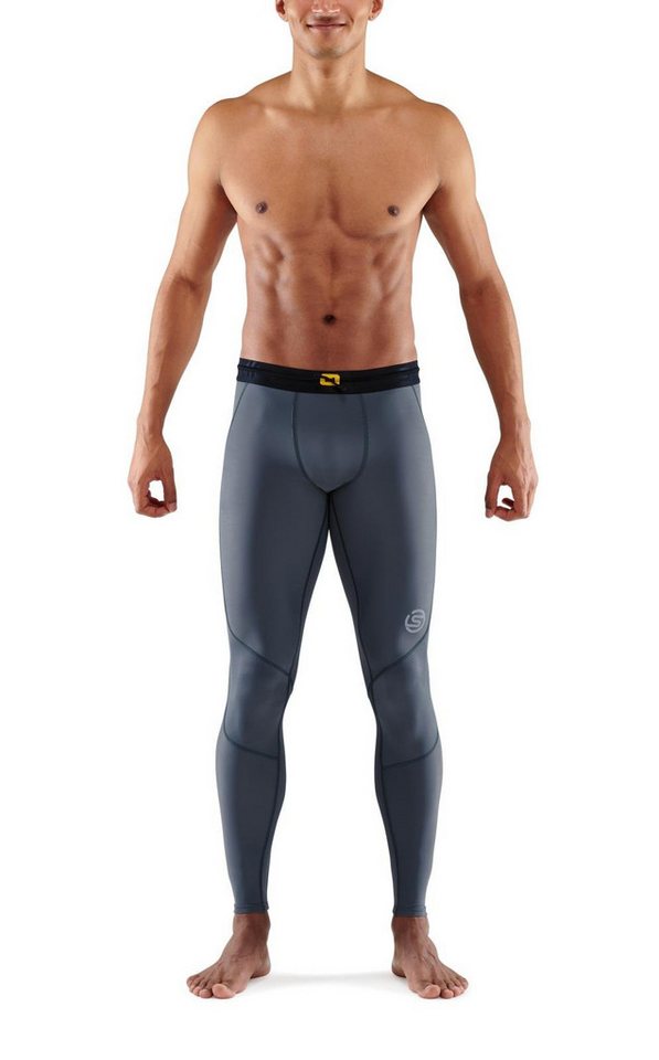 Skins Funktionshose 3-Series Tight Long (enganliegend) charcoalgrau Herren von Skins