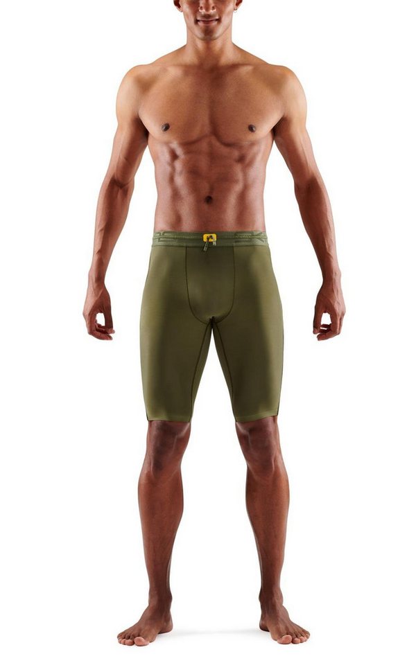 Skins Funktionshose 5-Series Half Tight Short (enganliegend) khakigrün Herren von Skins