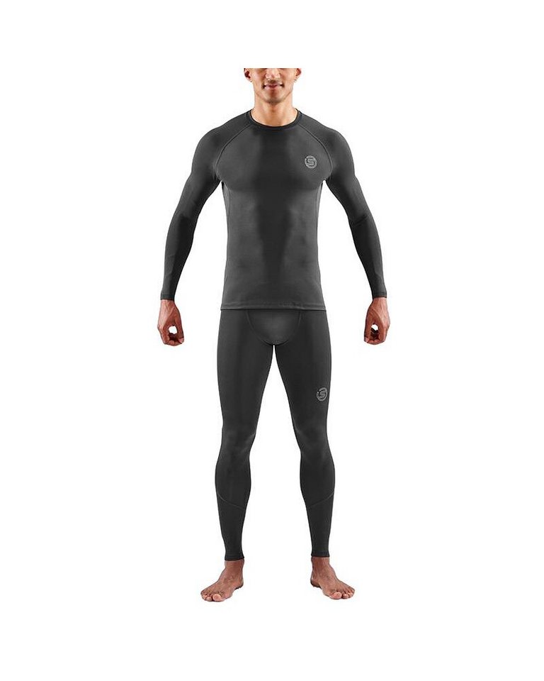 Skins Langarmshirt Funktionsunterwäsche 2-Series (enganliegend) schwarz Herren von Skins